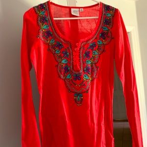 Rip Curl Embroidered Top